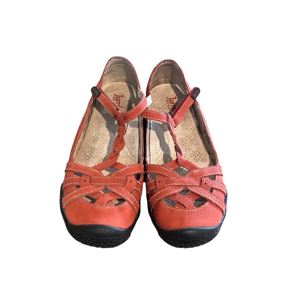 JBU Women’s Memory Foam Red Xterra Mary Jane Sandals Casual Shoes Size 8 - Picture 3 of 13